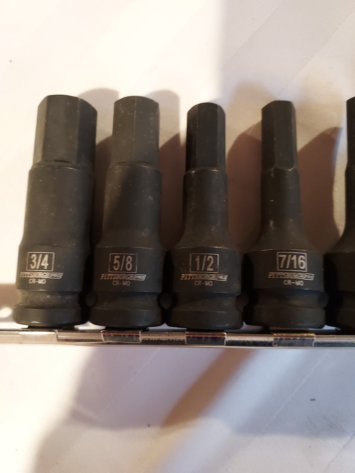 Drive Impact Hex Socket Set By Pittsburgh, New, 12pc.set, 1/2″ Drive