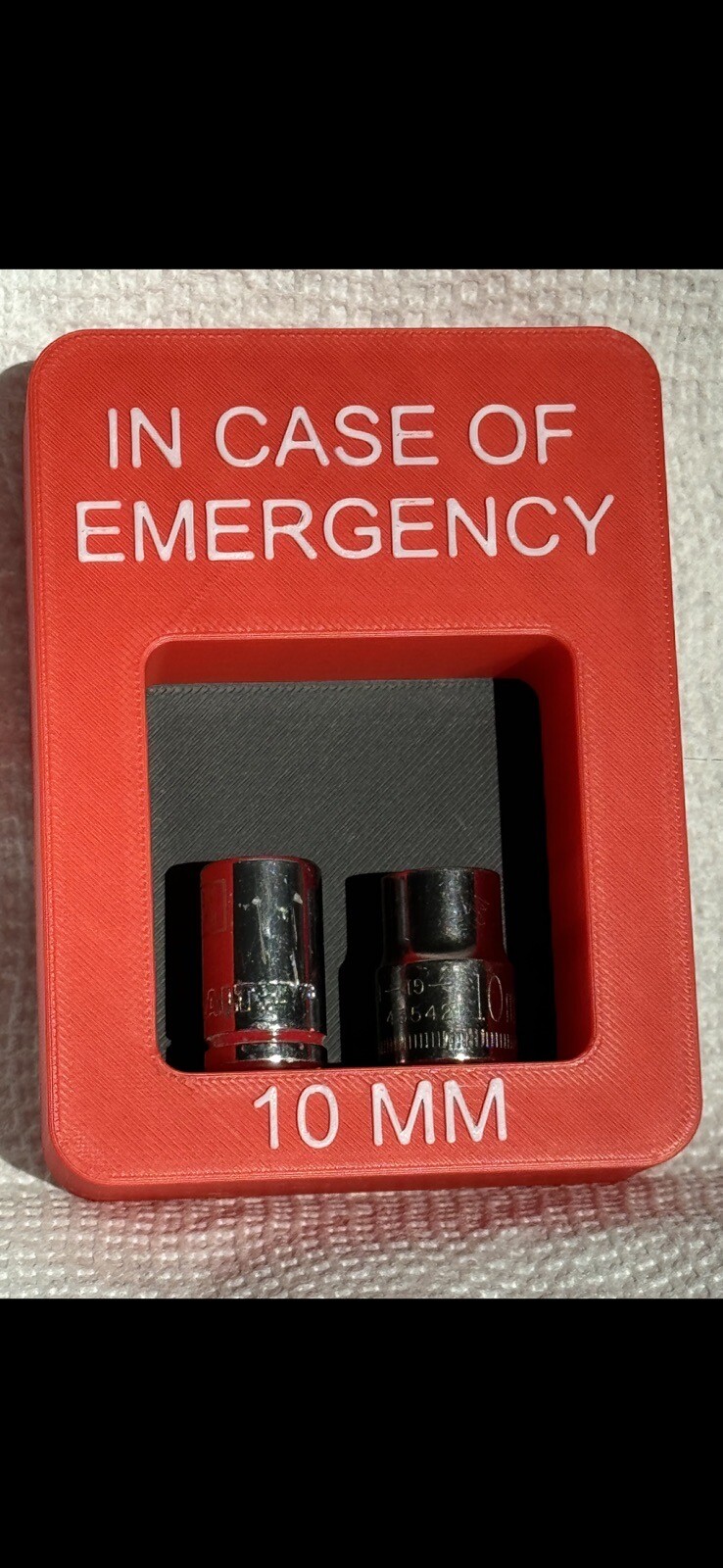 Fire Alarm Shop Gag 10 MM Socket Holder Joke With The Mechanic Guys