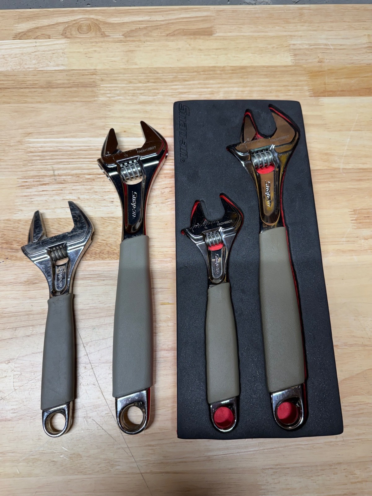 snap on adjustable wrenches dark titanium