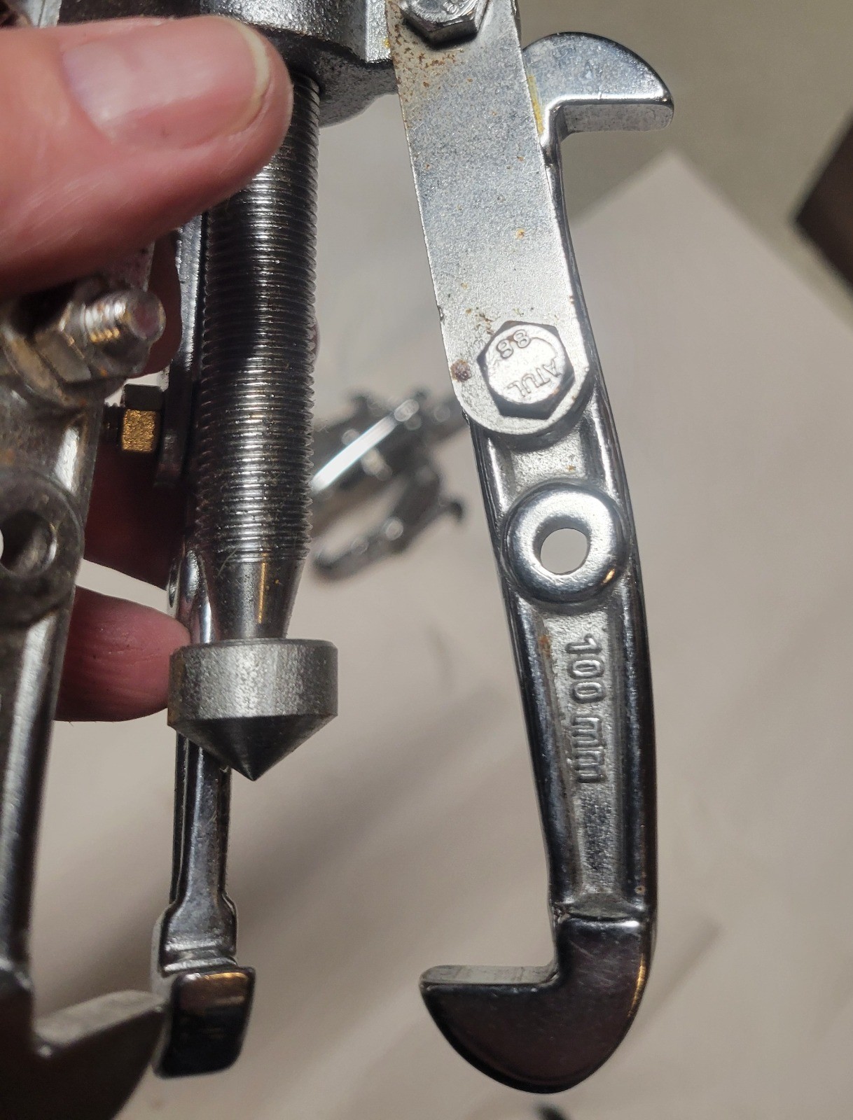 3pc Reversible 3-Leg Gear Puller Set, 150mm 100mm 75mm