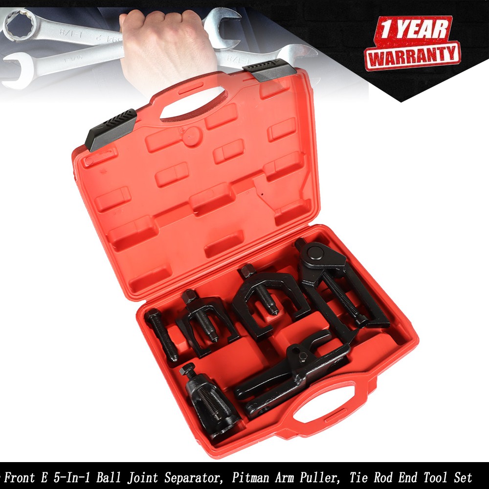 New Front E 5-In-1 Ball Joint Separator, Pitman Arm Puller, Tie Rod End Tool Set