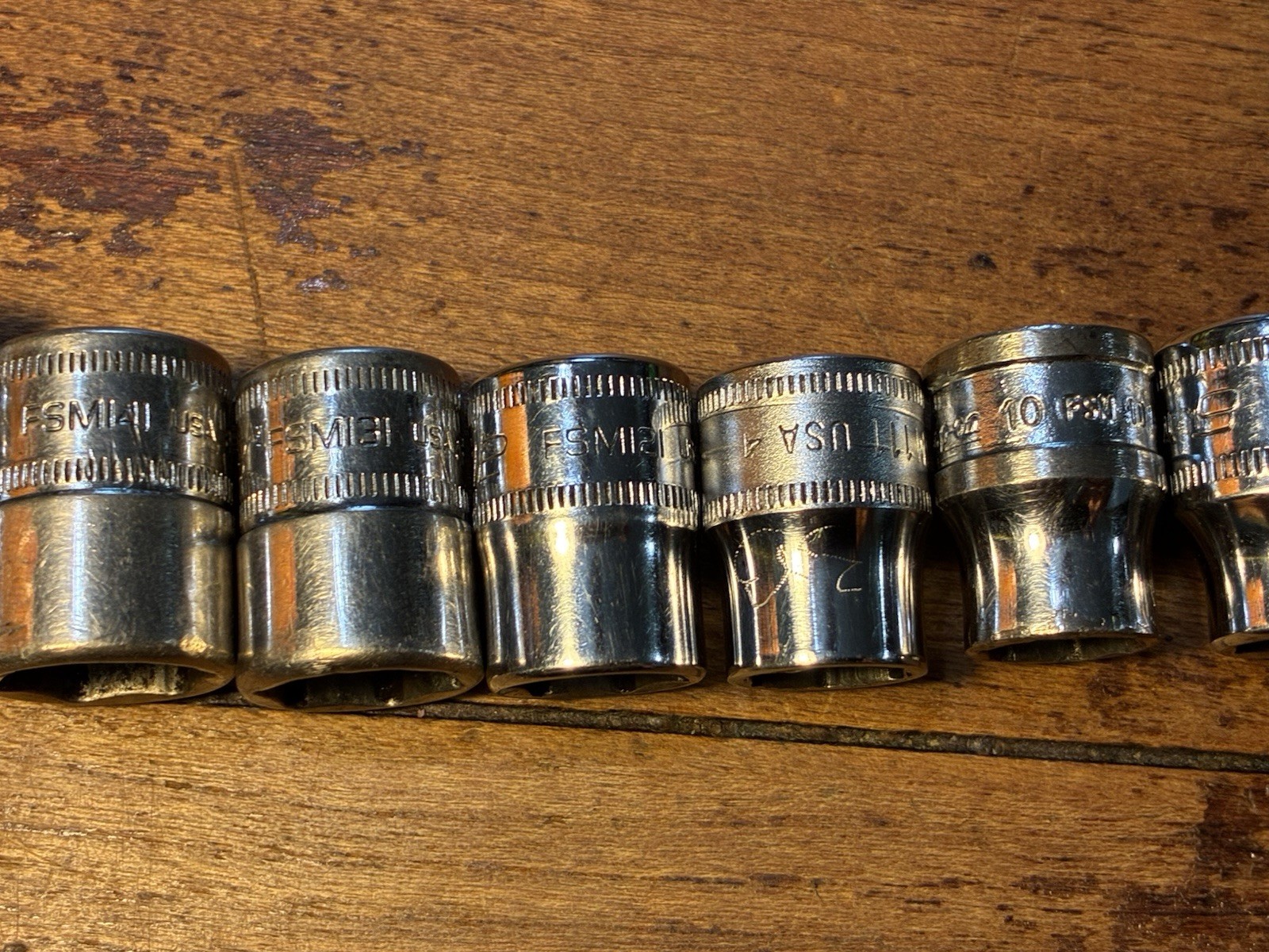 SNAP-ON 3/8 DRIVE 12 PC METRIC SHALLOW SOCKET SET8-19MM 6 POINT READ DESCRIPTION