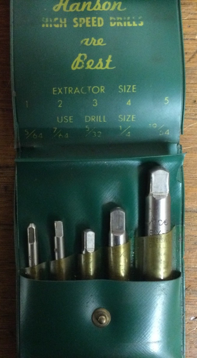 Tool #004 Machine Repair Tool Room Tool Maker 2 Lots of Screw Extractors 1 to 5