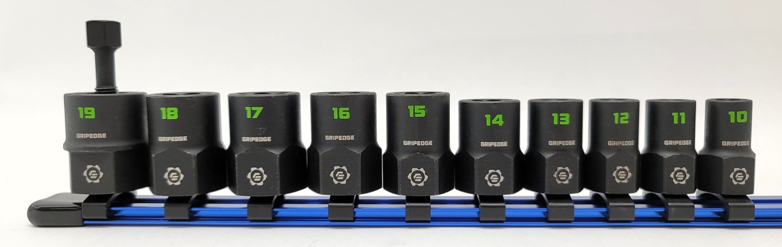 GRIPEDGE Tools / 10-PC – 3/8» Drive Metric RPT Socket Extractor Set / Sizes 10