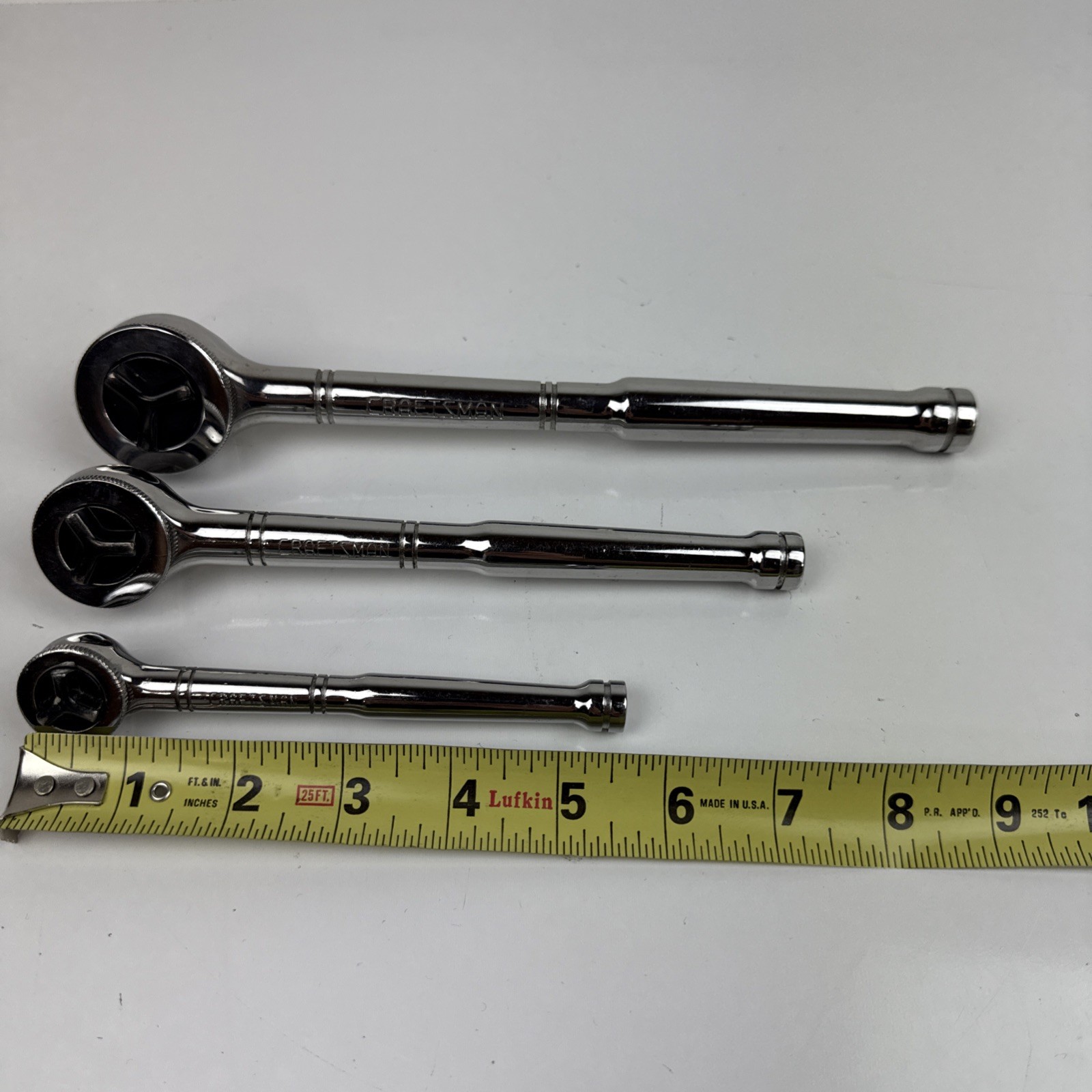 CRAFTSMAN Tri-Wing Thumbwheel Ratchets, 3pc Set, 1/4”, 3/8”, 1/2”