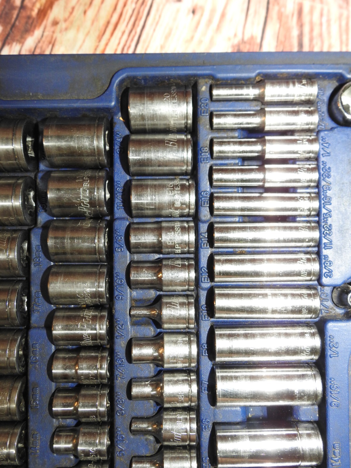 Blue-Point BLPGSSC155 155 Pc SAE Metric General Service Socket Set *Missing 3Pcs
