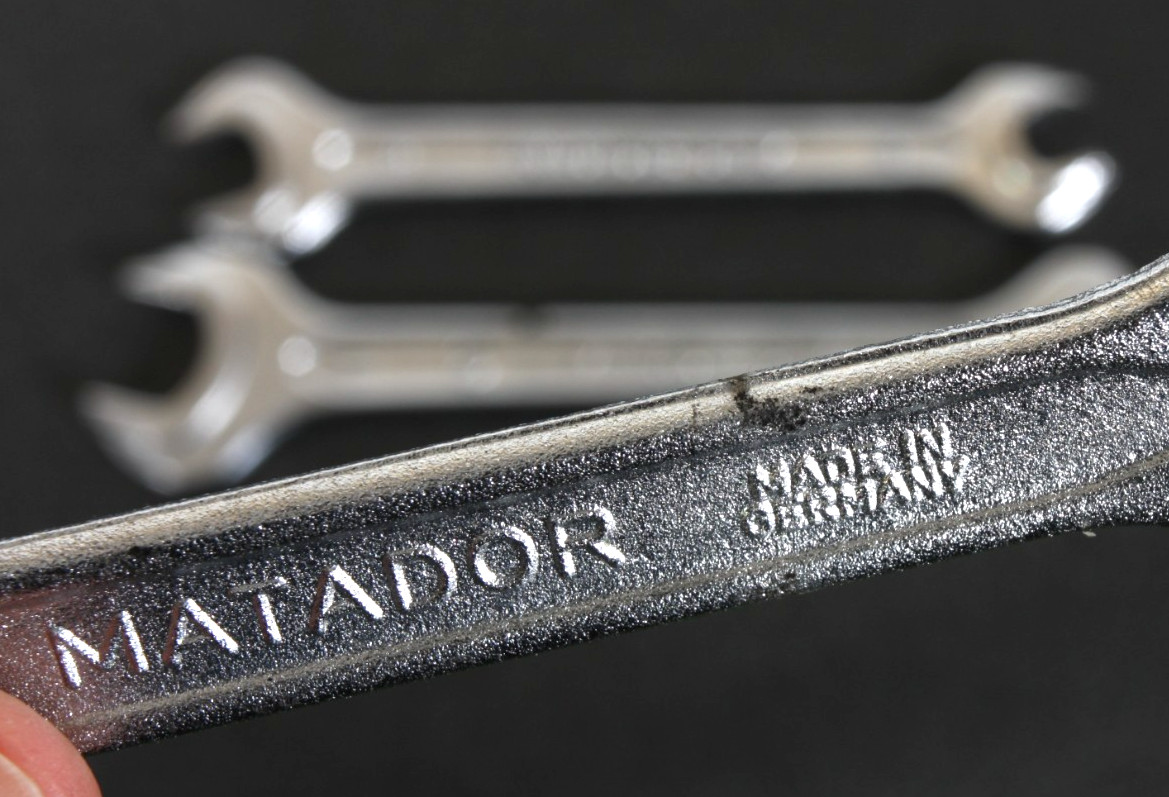 Mercedes-Benz Metric Wrench Set Matador Heyco Open-End 19mm 17mm 14mm 13mm 11mm