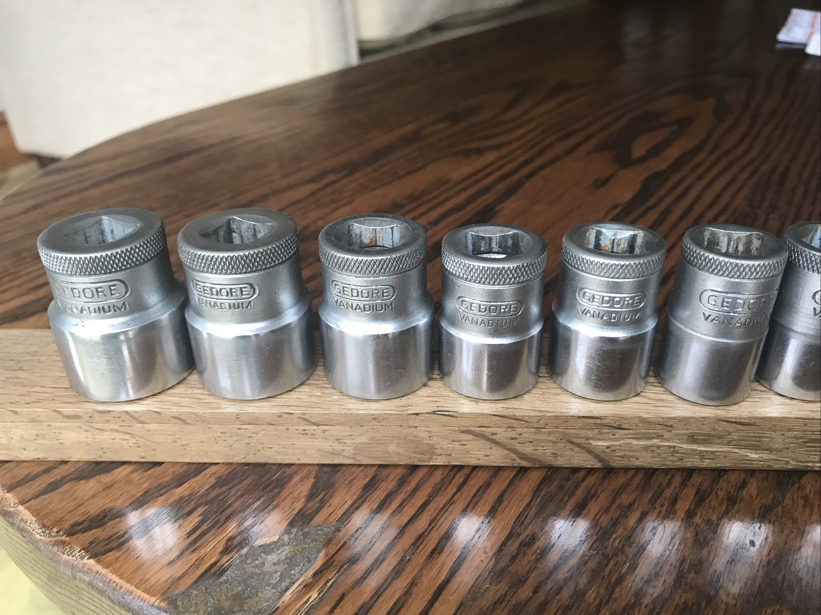 11 Gedore Sockets 1″ To 7/16″ AF With 1/2″ Drive. No 4.