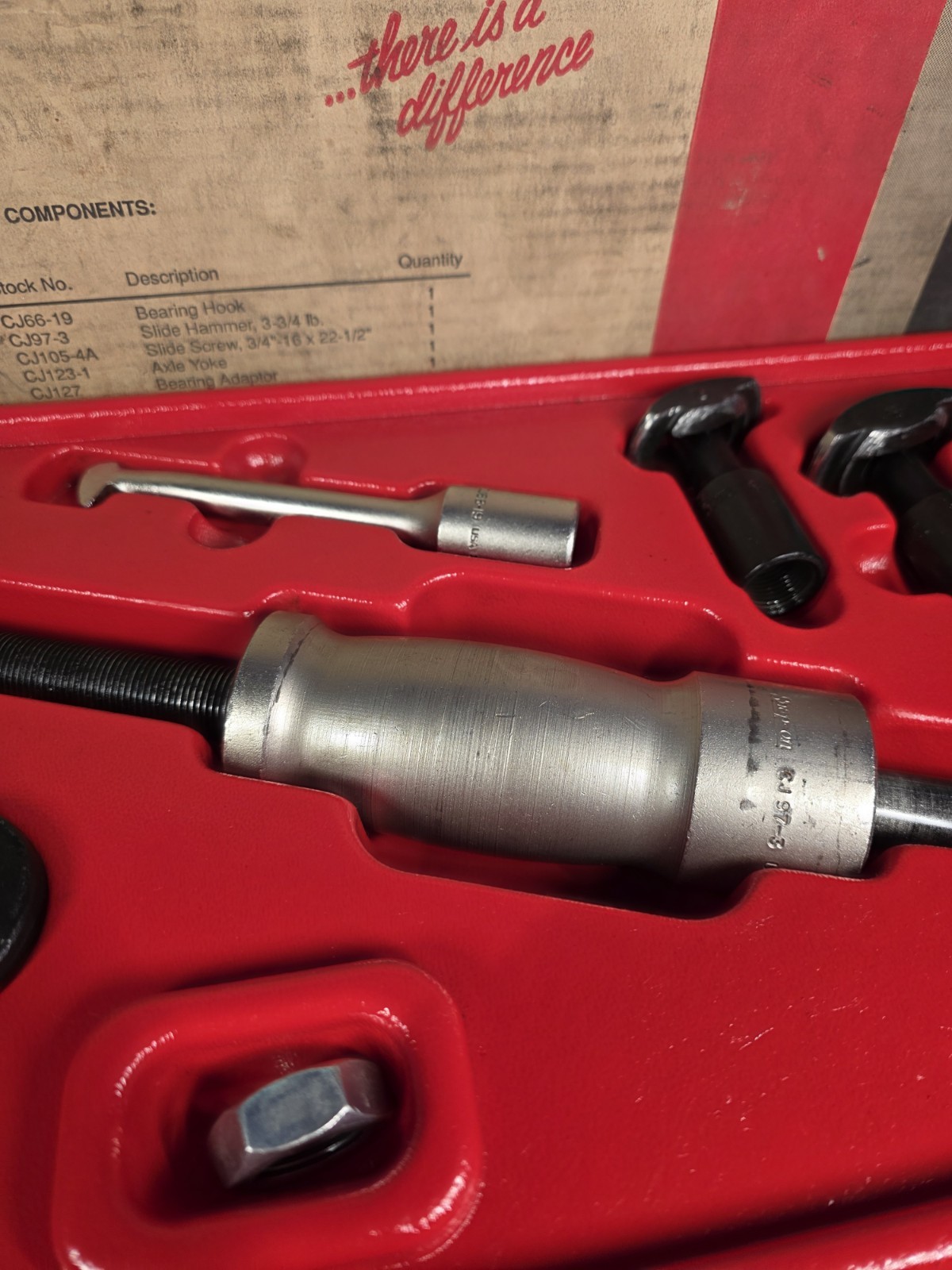 Snap-on Tools CJ2003A 7-Piece Rear Axle Slide Hammer Puller Set