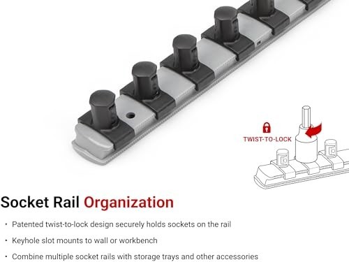 14-Piece Shallow External Star Socket Set, 3/8 & 1/2 Inch Drive with Rail, E4-E2
