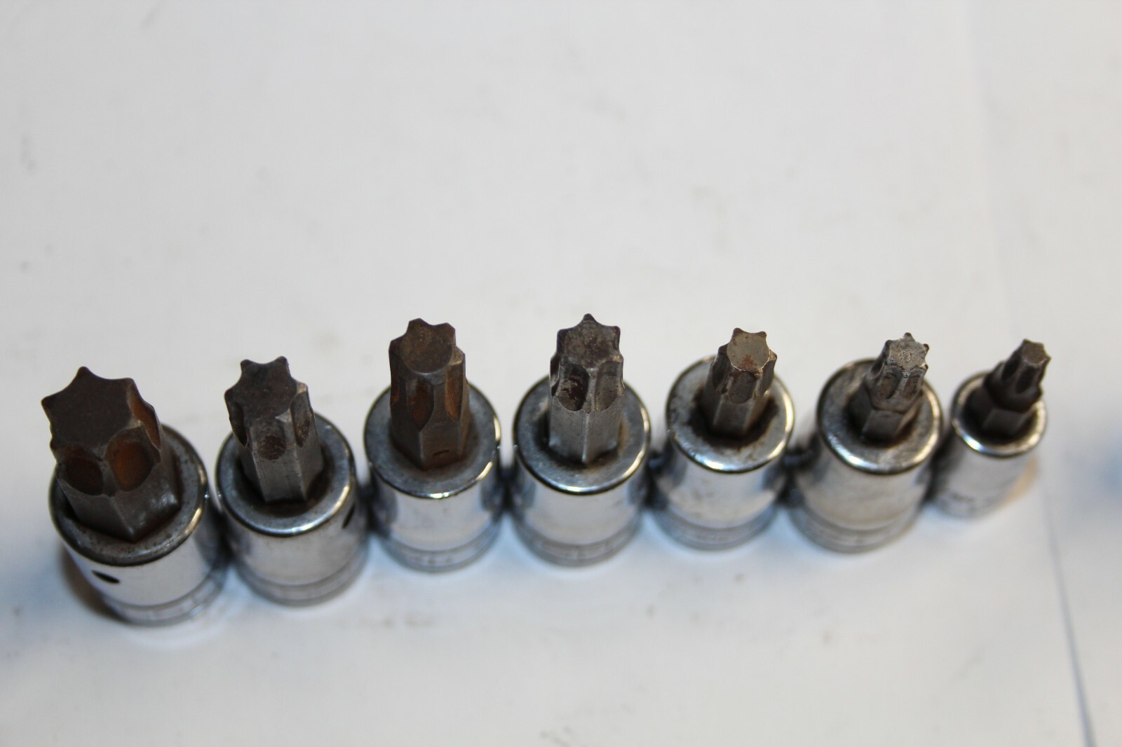 SNAP-ON TOOLS 1/4″ 3/8″ DRIVE TORX Tamper-Resistant Socket Driver LOT 18pcs USA