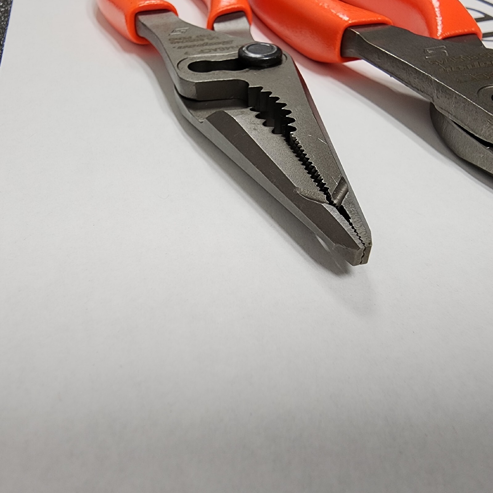 Snap-on Tools USA NEW 2pc ORANGE 7″ & 9″ Long Nose Slip Joint Plier Set LN46ACF