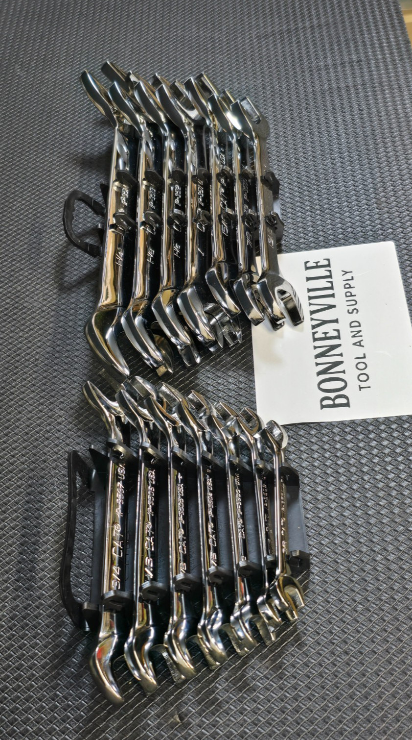 CAT Tools USA 3/8″ to 1-14″ 14pc SAE Open End Angle Wrench Set Snap On
