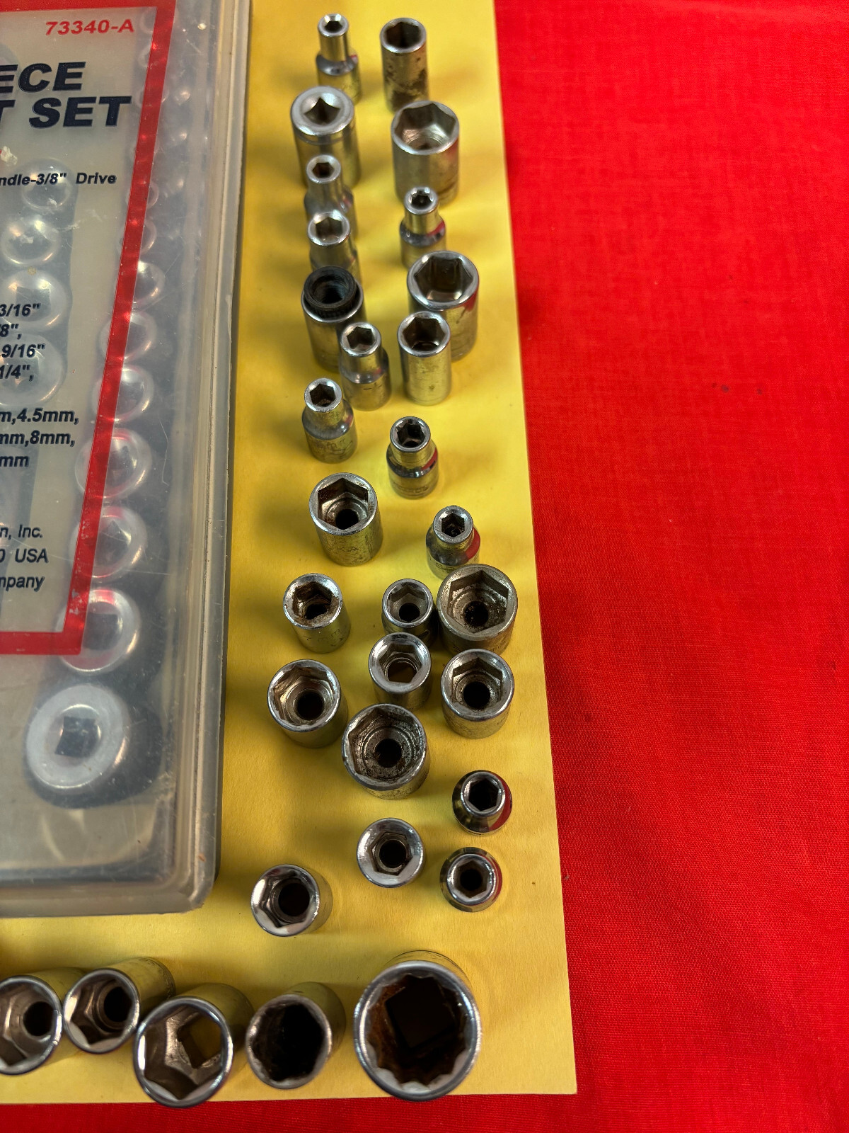 40 Piece Thorsen Socket Set w/Case PLUS 73 Multiple Mfg. Assorted Sockets