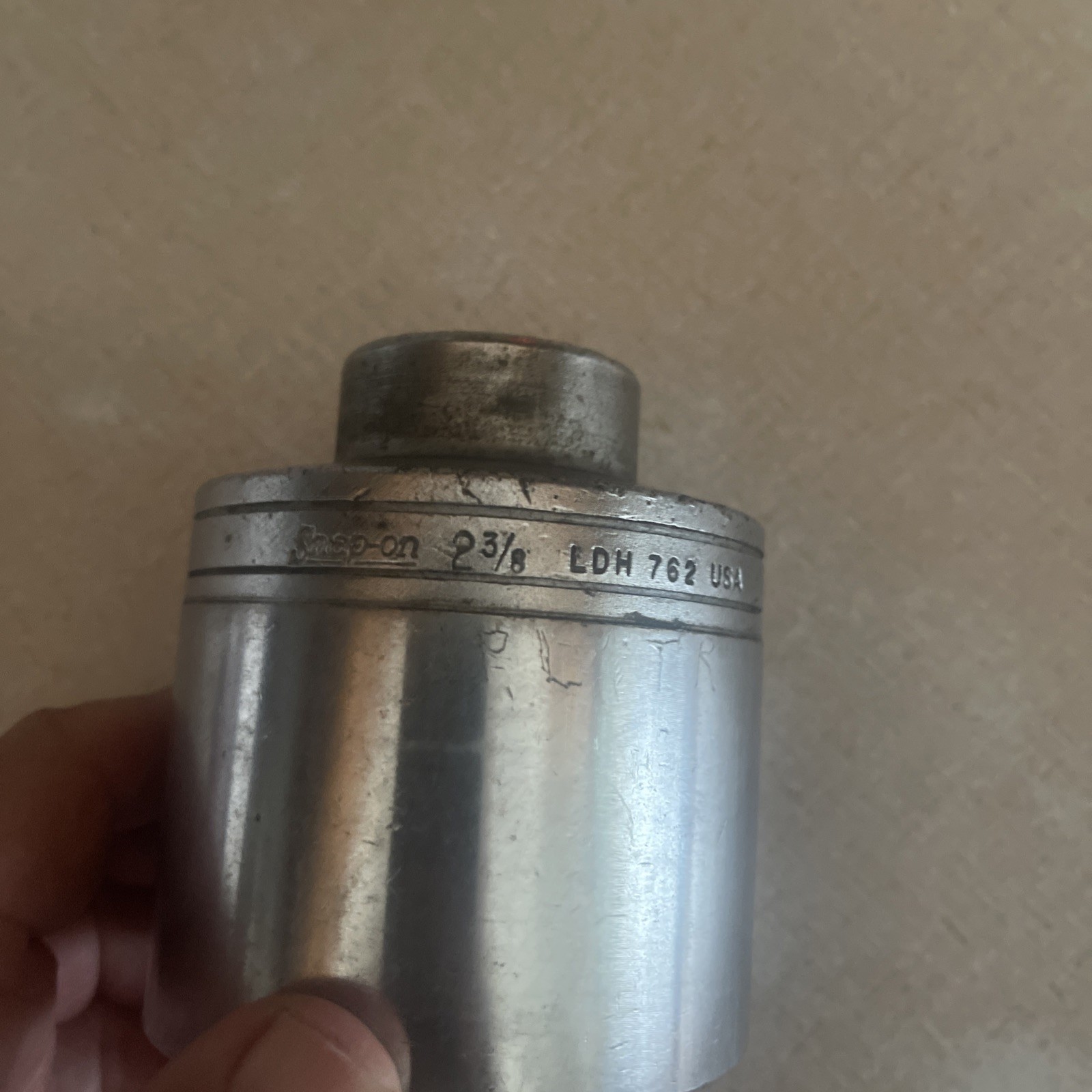 Snap-on LDH 762 2-3/8in SAE Standard Socket 3/4in Drive 12 Point USA Chrome