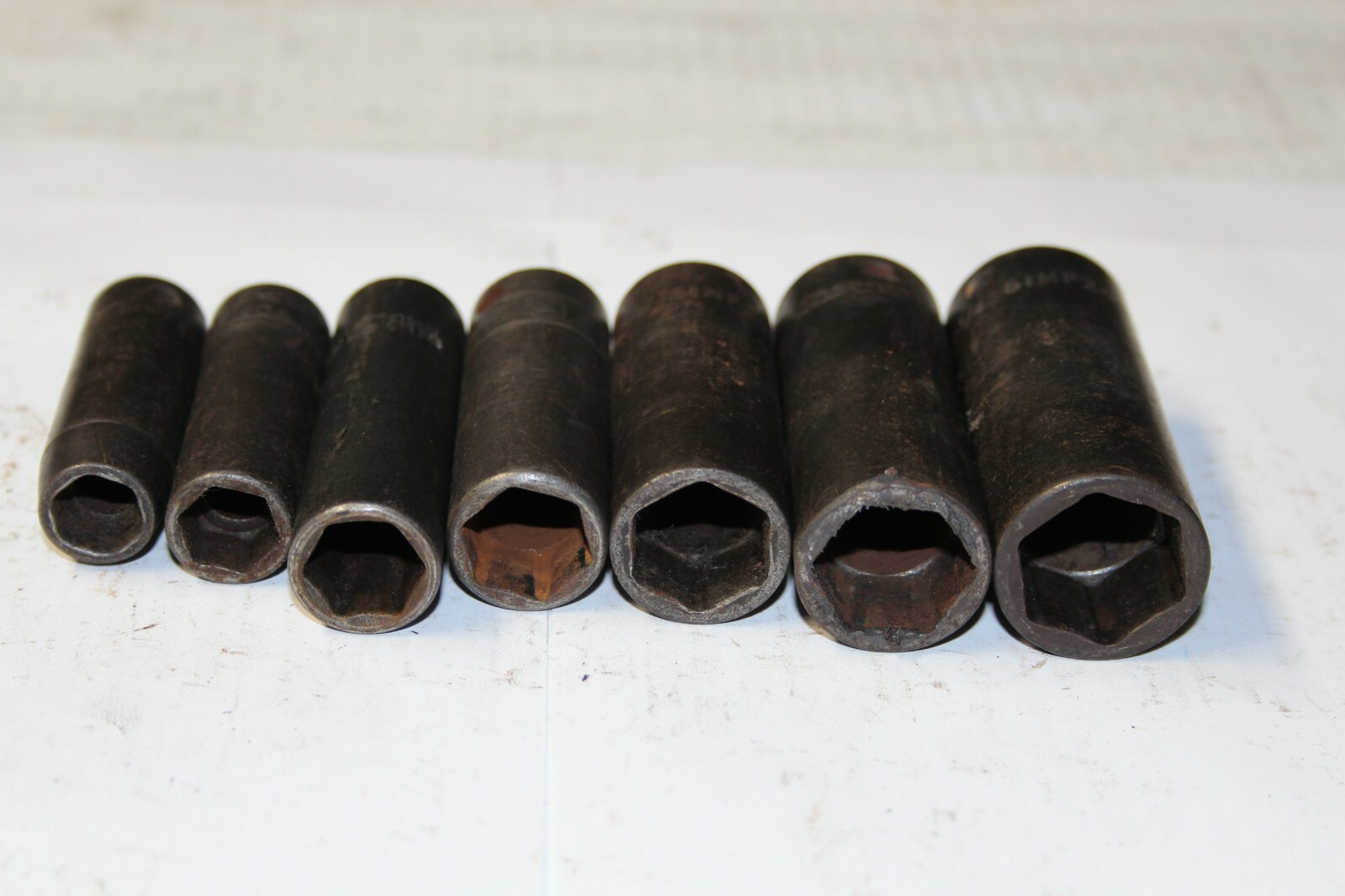SNAP-ON TOOLS 3/8″ Drive 6-Point SAE Deep Impact Socket Set 7pcs USA