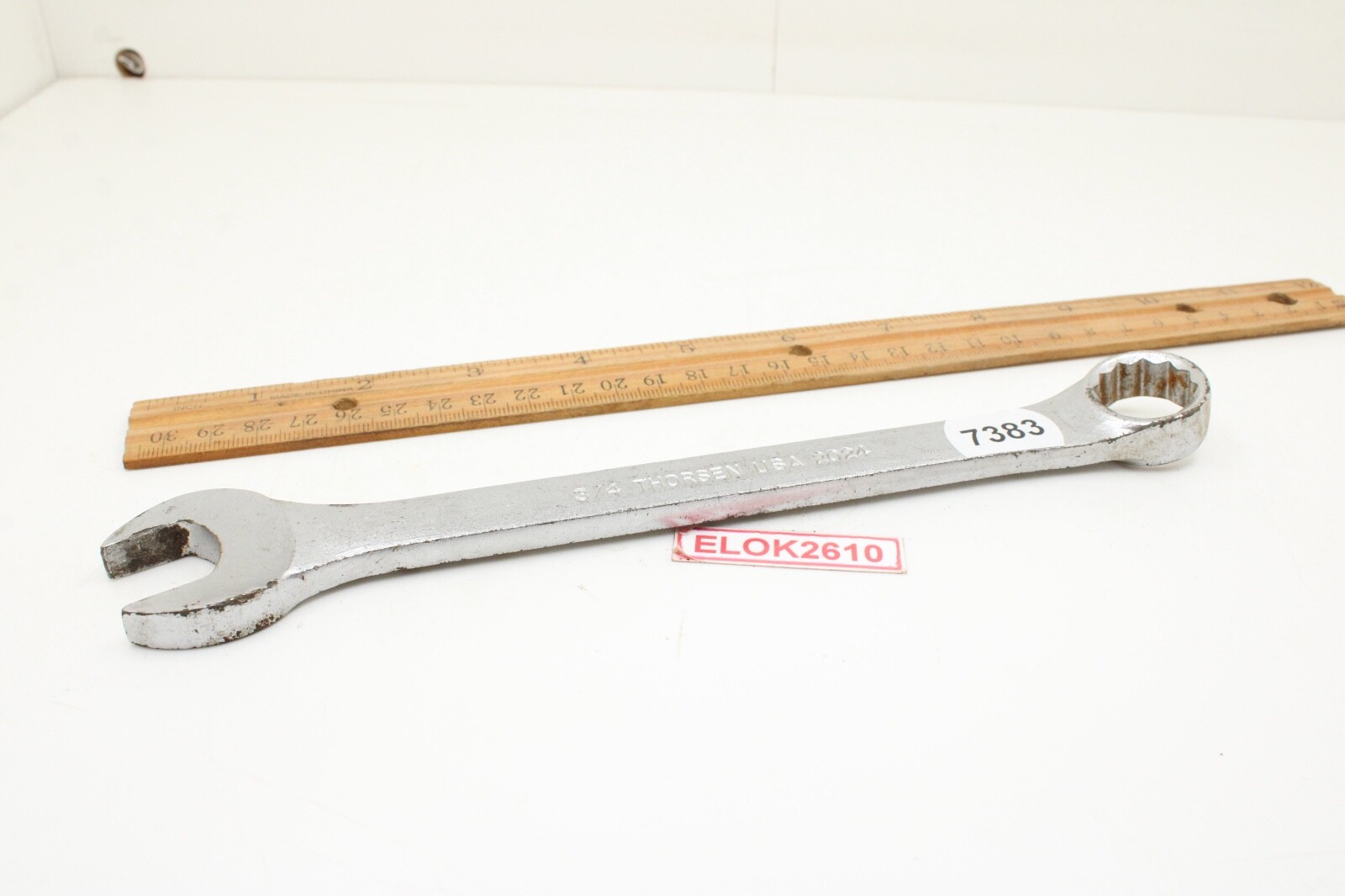 Thorsen 2024 3/4″ 12 Point SAE Chrome Open/Box End Combination Wrench USA