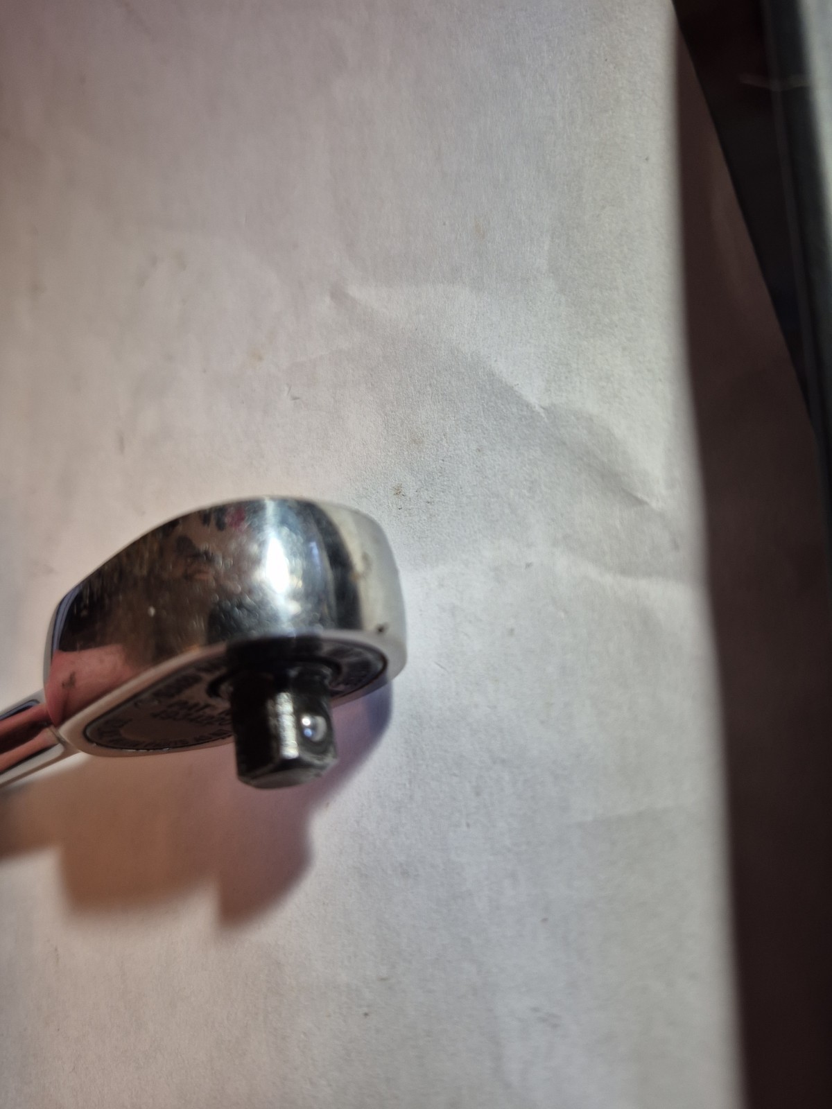 SNAP ON T936 1/4» DRIVE RATCHET 4 1/2» LONG STUBBY USA MADE USED CONDITION