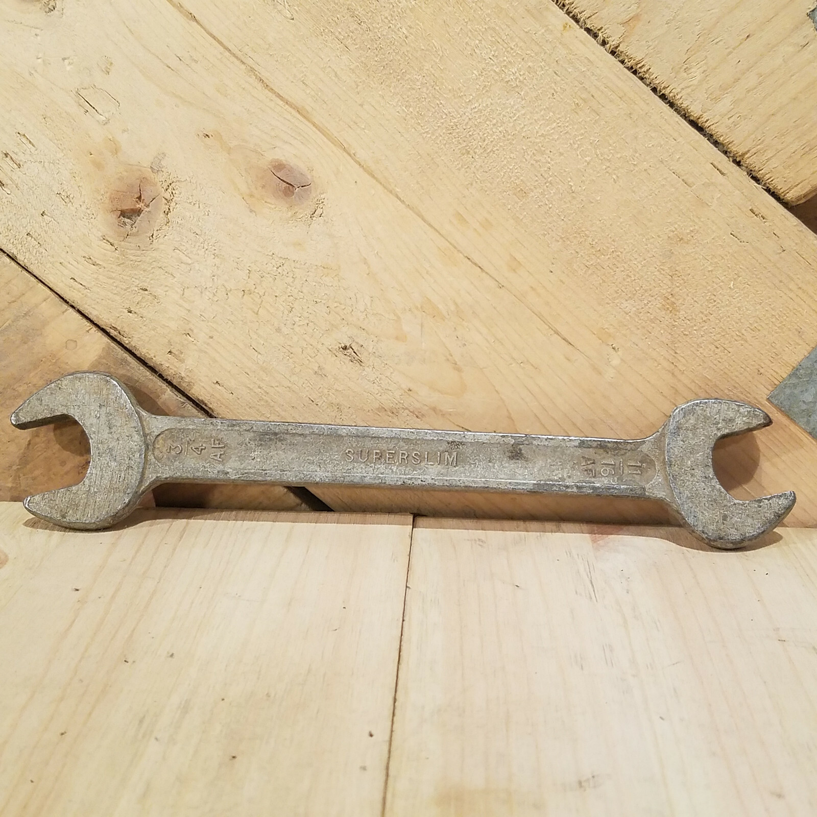Superslim Wrench 3/4″ AF 11/16″ AF Open End Spanner Wrench England Swanky Barn