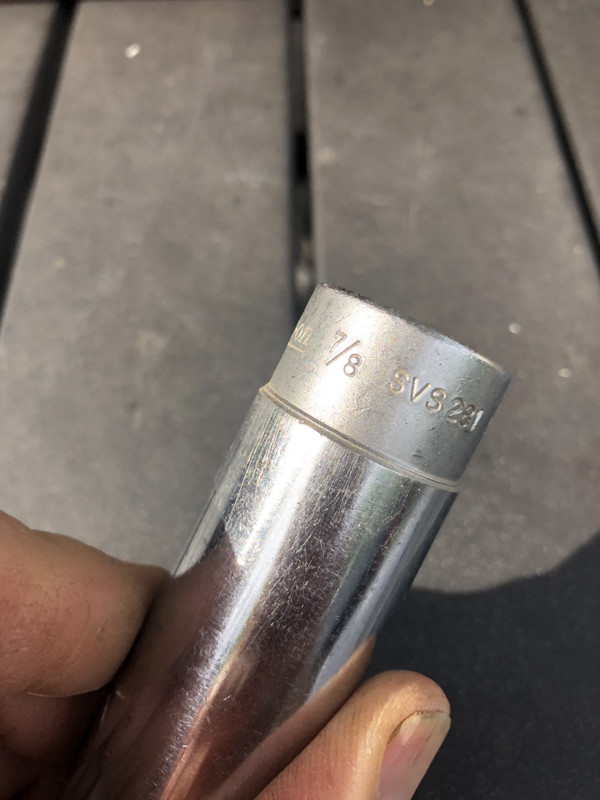 Snap-on SVS281, 1/2″ Drive. 7/8″ Socket, 3.2″ Deep, 12 Point.