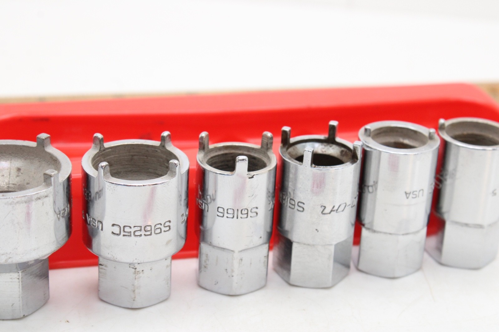 Snap on RARE 2006ANT 6-Piece Chrome Vehicle Antenna Nut Socket Set USA