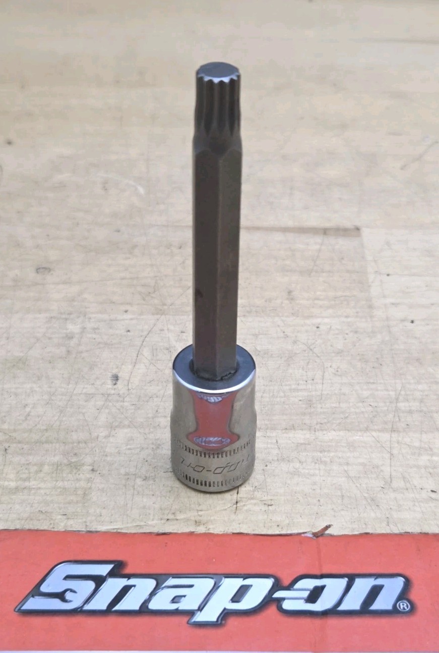Snap On FTSM8LE – 3/8″ Drive 8mm Triple Square Hex Bit Long Socket Driver