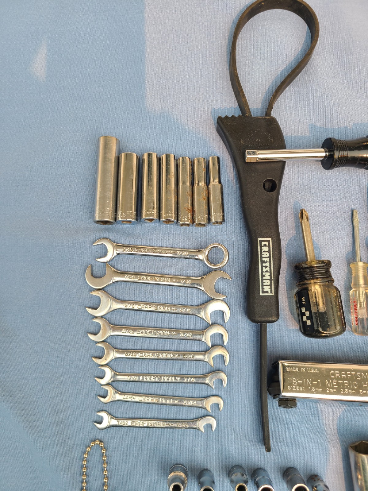 Vintage Craftsman USA TOOL Lot 75pcs. – Wrenches, Screwdrivers, Sockets etc
