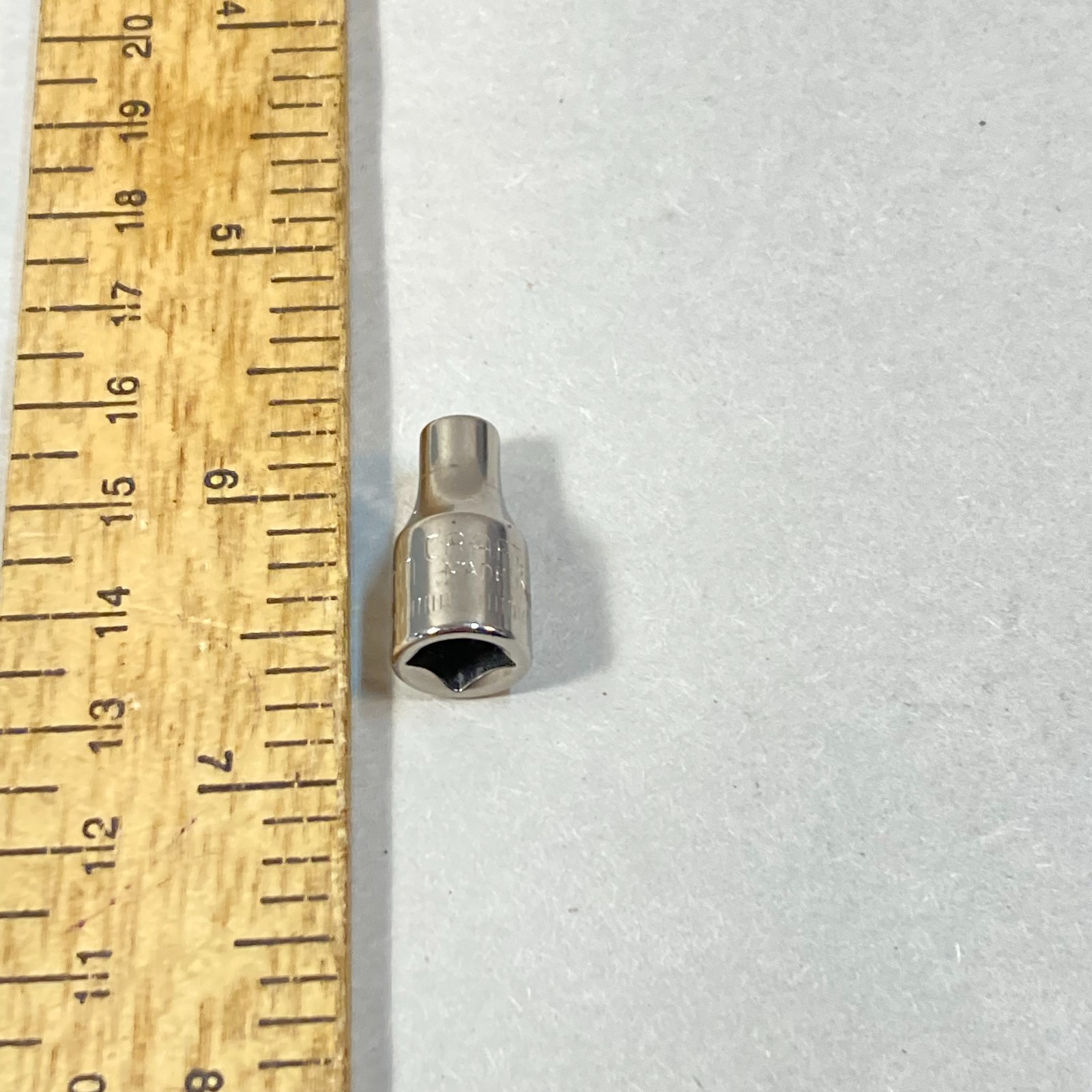 Craftsman 4 mm Socket Metric 1/4″ Drive 6 Point -Inverted G- #43505 USA