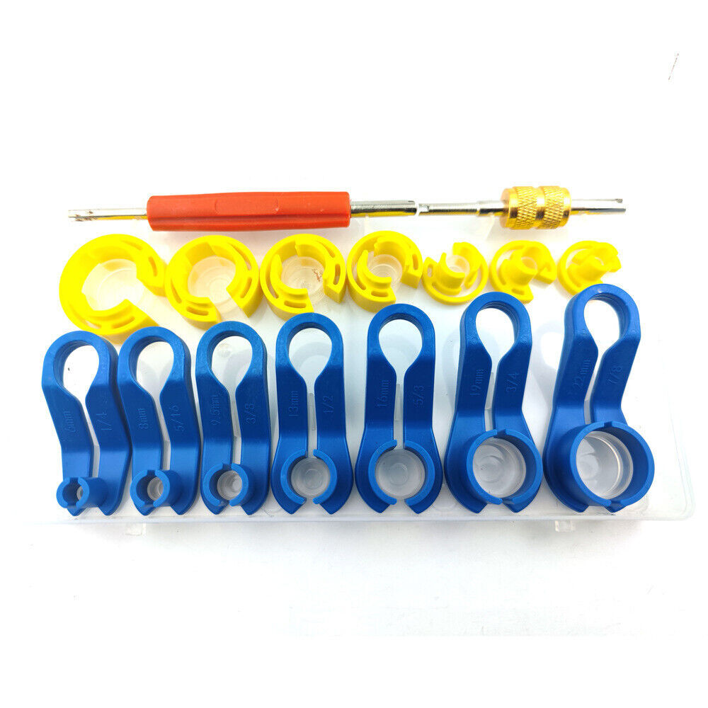 16PCS AC Disconnect Fuel Line Disconnect Tool Set – Car Removal Tool Kit w/ Box