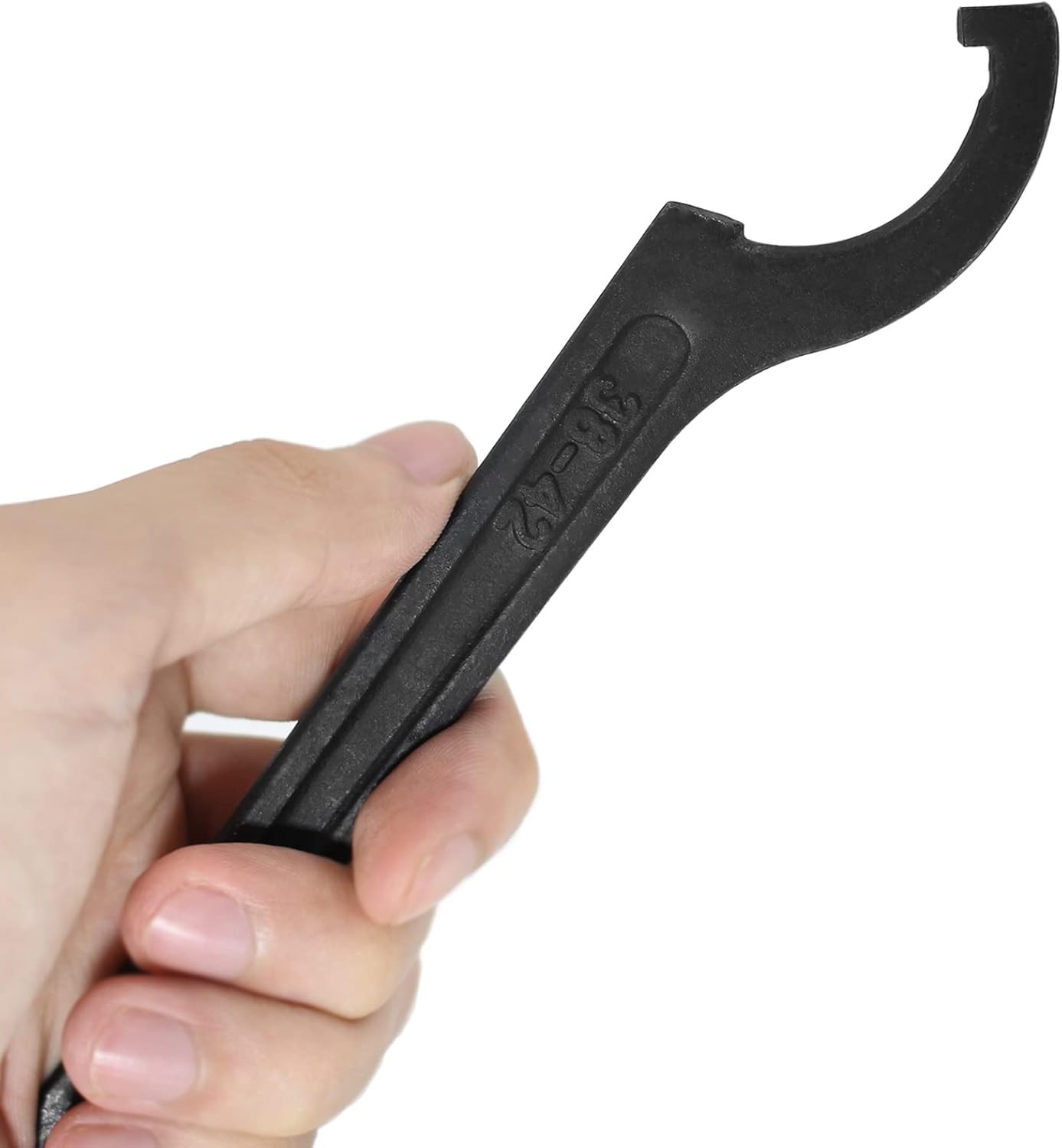 Spanner Wrench C Hook Black Adjustable 38-42mm Carbon Steel Heavy Duty Repair