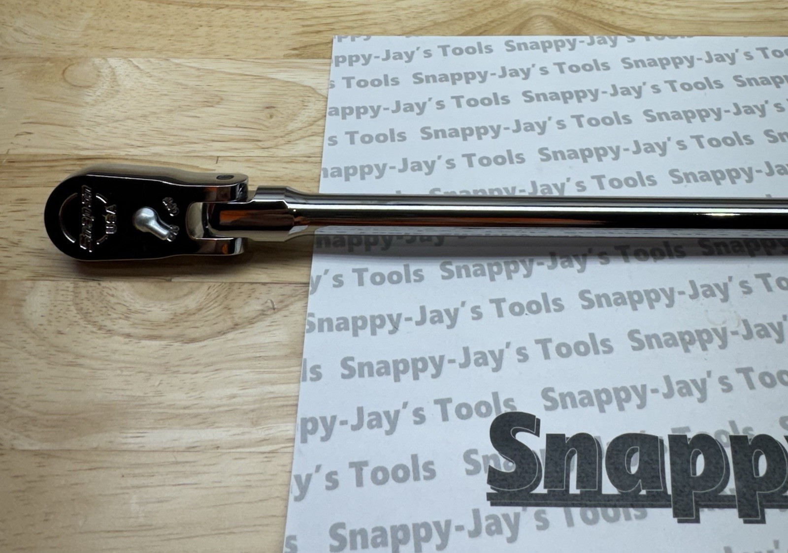 Snap-on Tools USA NEW 3/8” Drive EXTRA-LONG Handle Flex-Head Ratchet FLLF80