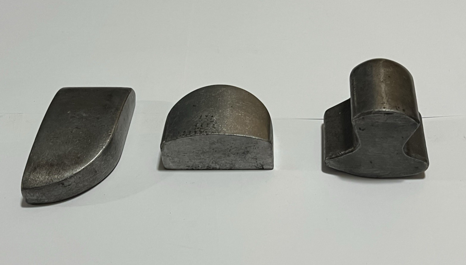 Vintage Dolly Set 3 pc Toe Heel General Purpose Auto Body Hand Anvil Dollie