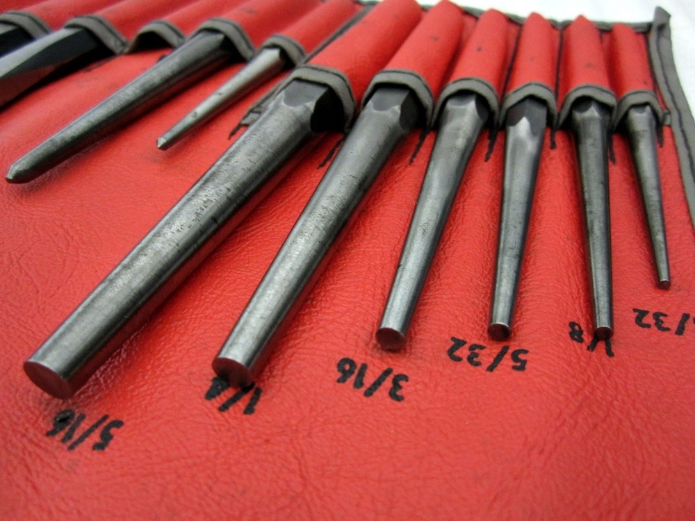 Vintage Snap-on 24pc Complete Punch & Chisel Set PPC-260AK C-260A USA