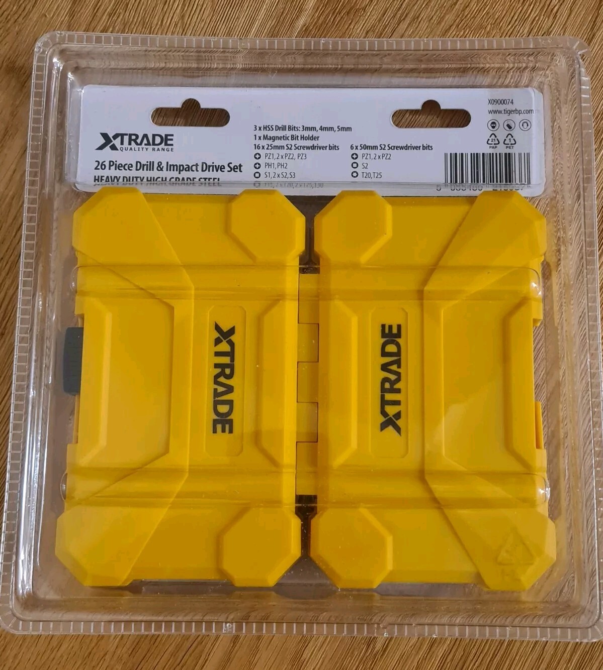 XTRADE 26-Piece Drill & Impact Drive Set – Heavy Duty High-Grade Steel