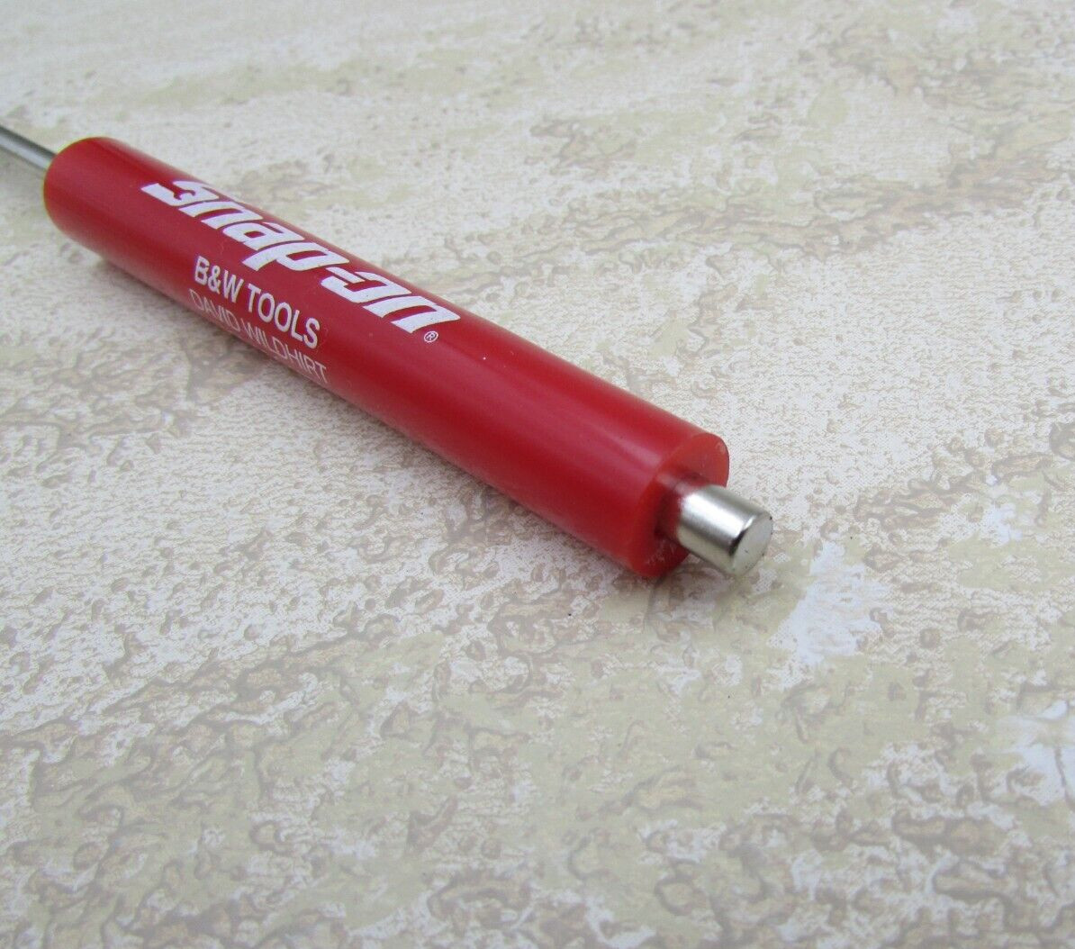 Vintage Snap On Tools Dealer Flat Head Pocket Clip Screwdriver With Magnet Top