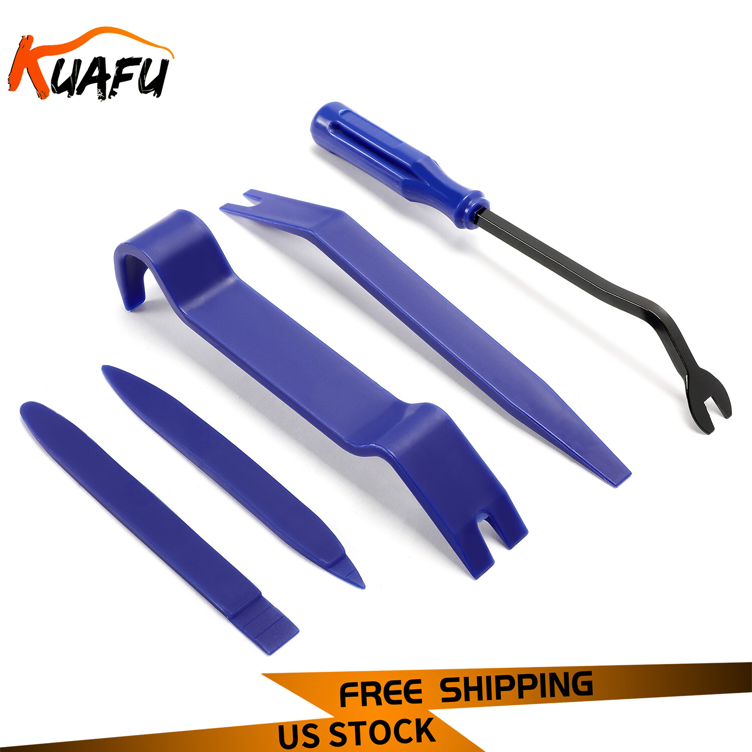 Plastic Trim Removal Pry Tool Set for Car Radio Panel Door Dash Clip Fasteners