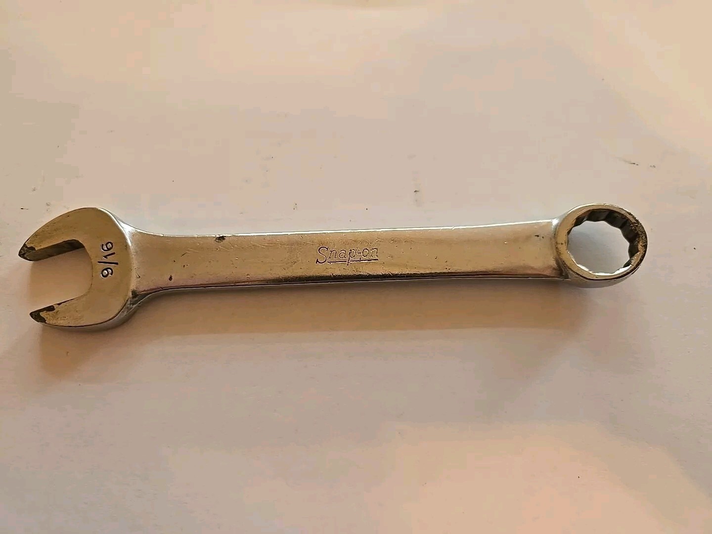 Snap On 9/16″ 12PT Short Chrome Combination Wrench OEX180