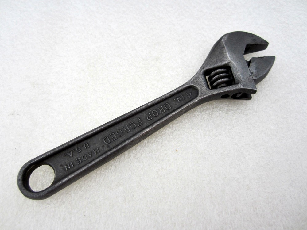 Vintage Crescent 4″ Adjustable Wrench Black Oxide Made in USA