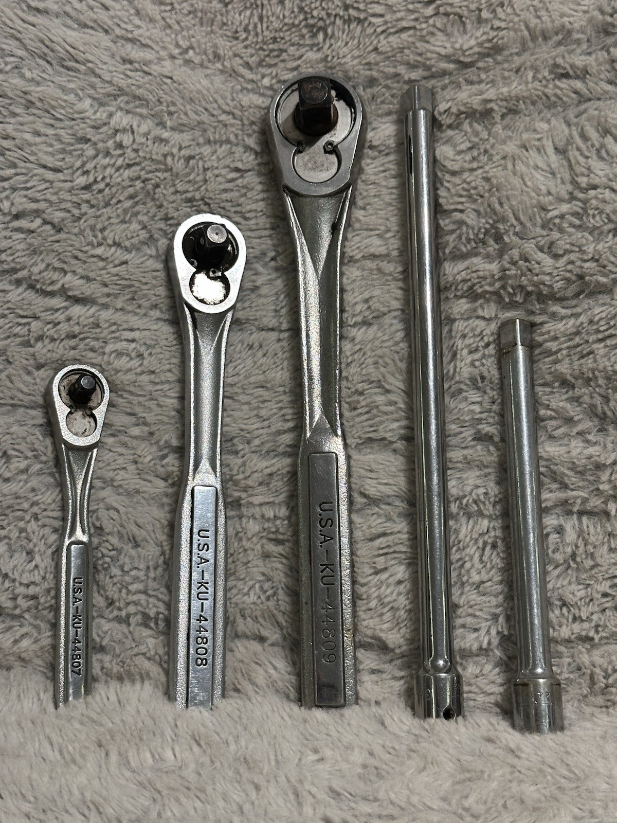 Craftsman Ratchet Set 1/2” 3/8” 1/4” Drive 44809 44808 44807 44261 44262 USA