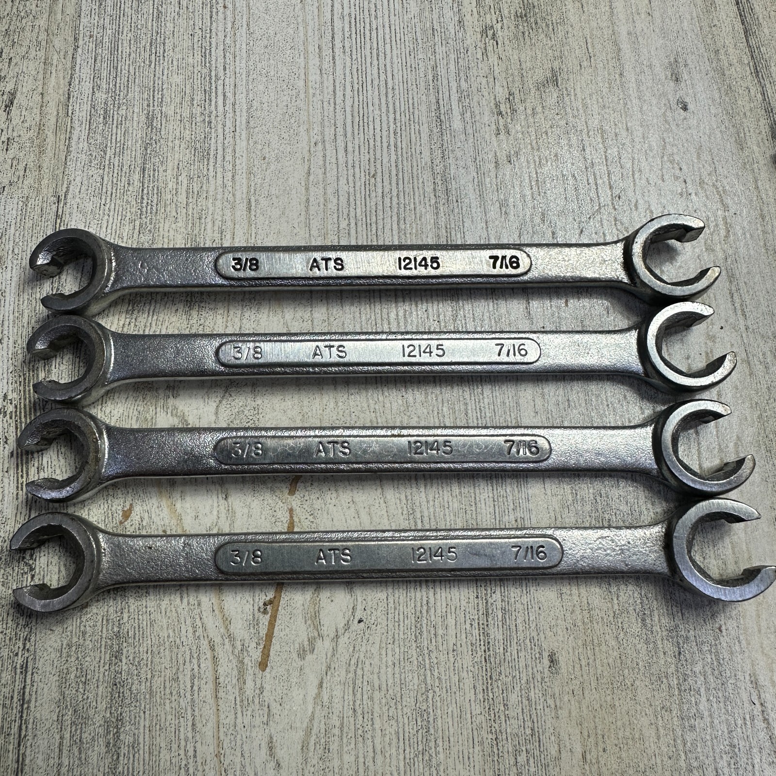 ATS Tools 6 Point 3/8» – 7/16» Flare Nut Wrench 12145 Made in Canada Lot of 4