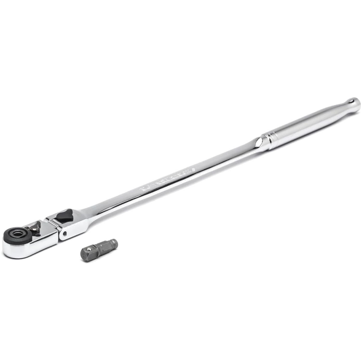 Long 12-Inch Ratchet with Combination Head and Locking Mechanism for Versatility