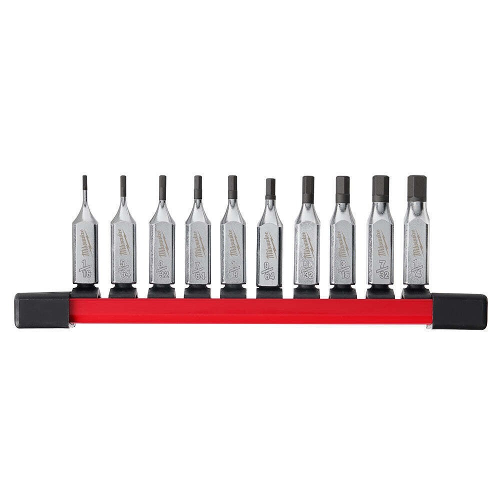 Milwaukee 48-22-9540 1/4″ Drive Hex Bit Socket Set – 10 PC ✅SEALED NEW ✅