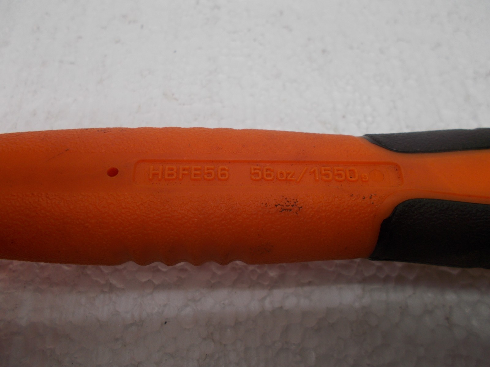 Snap-on tools 56oz Dead Blow Hammer Orange Soft Grip HBFE56