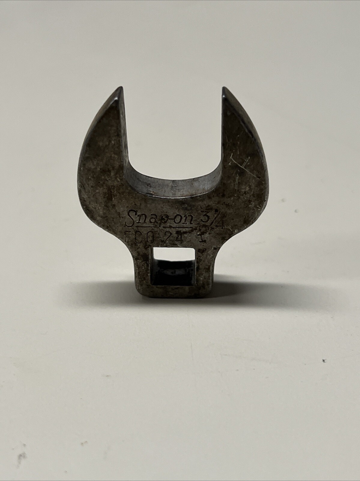 Snap On Tools FCO24 3/8” Drive SAE 3/4” Open End Chrome Crowfoot Wrench #8A2