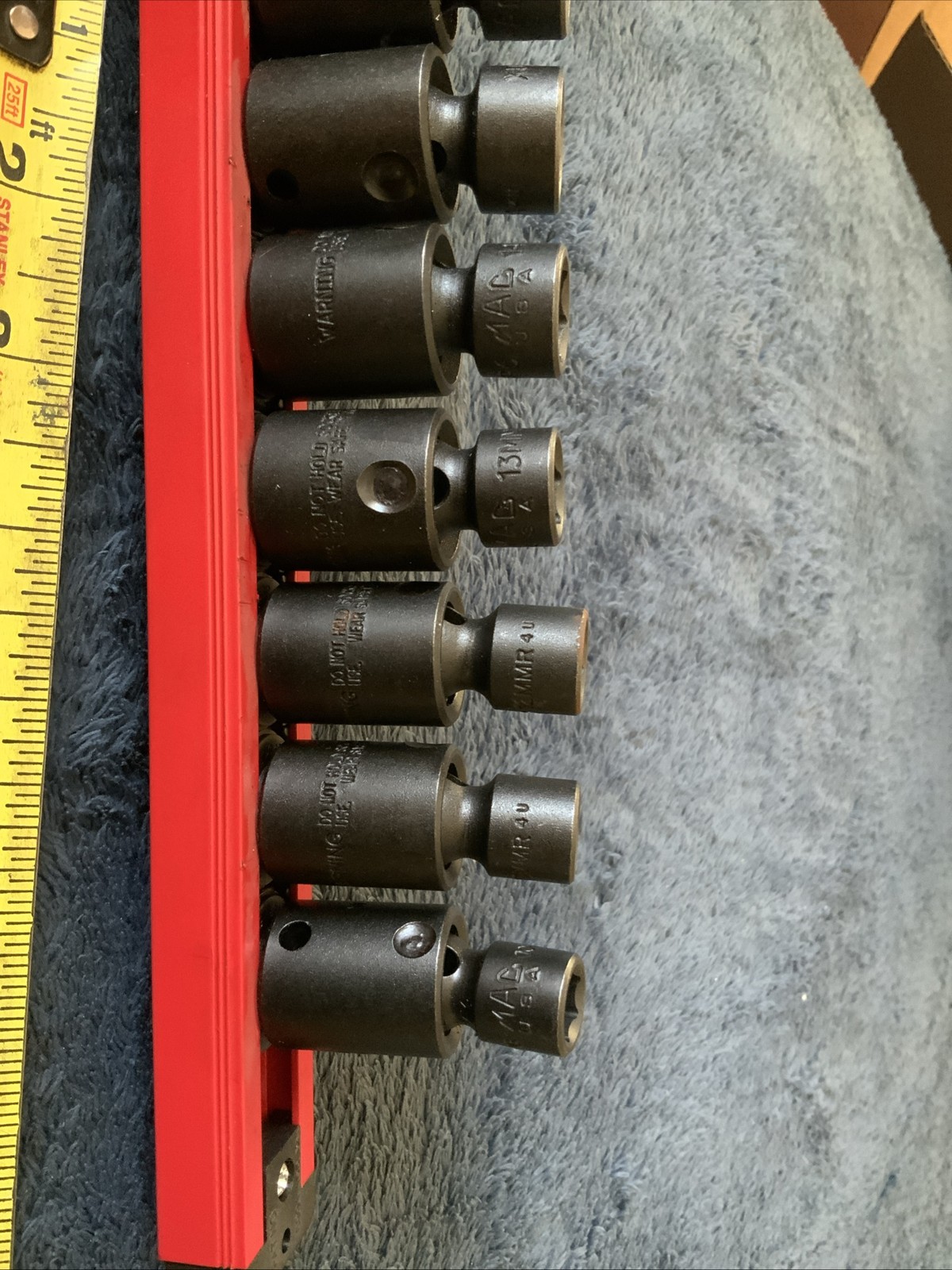 Mac Tools 3/8” Drive Impact Swivel Socket Set, 10-19mm….6pt…..Mac Tray As Well..