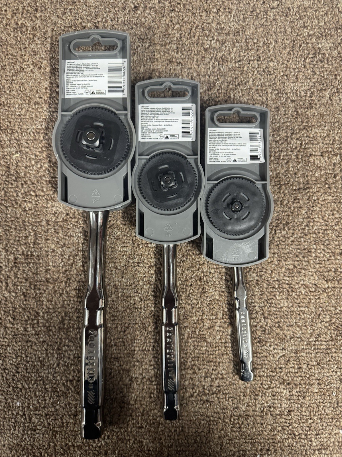 New Craftsman 3pc 180 Tooth GM Overdrive Ratchet 1/2″ 3/8″ 1/4″ – $130 at LOWES