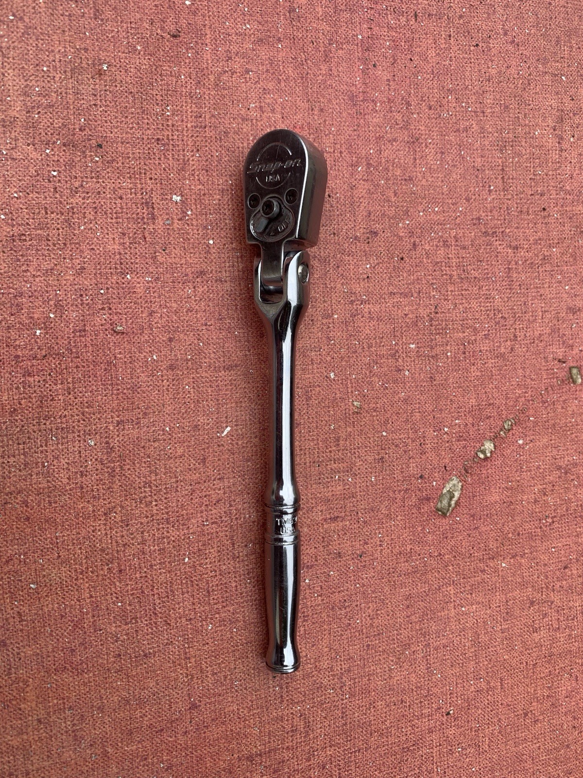 Exc. Snap On Tools USA TM831 Chrome 1/4″ Drive Flex Head Ratchet Has Engraving