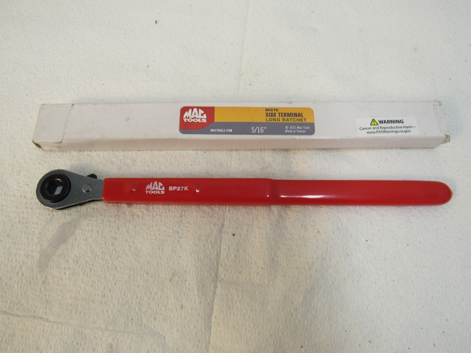 Mac Tools Side Terminal Long Ratchet Battery Post Ratchet 5/16″ BP27K Insulated