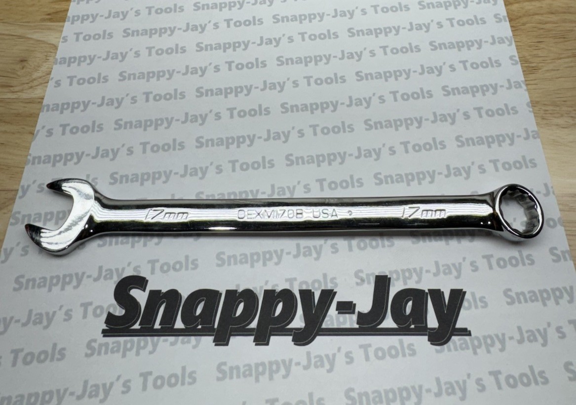 Snap-On Tools USA USED 17mm Metric 12 Point Chrome Combo Wrench OEXM170B