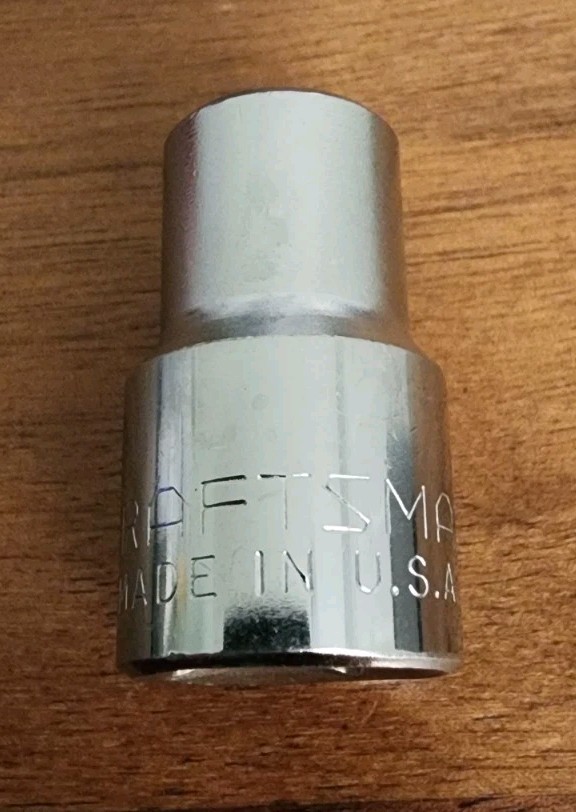 Craftsman USA 7/16″ Socket 12 Point 1/2″ Drive No Catalog Stamp (Matte Finish)